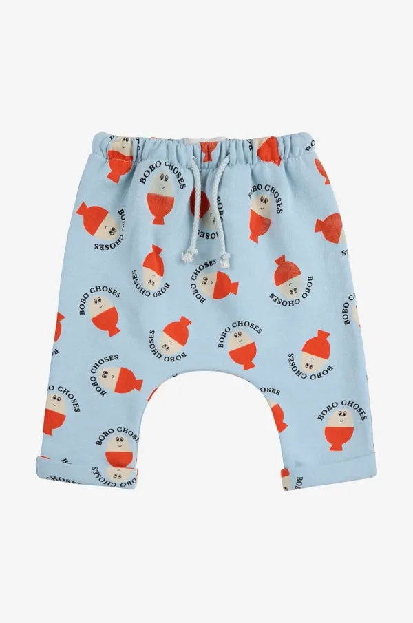 Bobo Choses Donji dio trenirke za bebe Bobo Choses Morning Egg s uzorkom, 125AB059