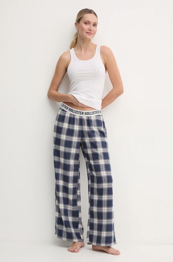 Hollister Co. Dugi donji dio pidžame Hollister Co. za žene, boja: tamno plava, KI346-4013