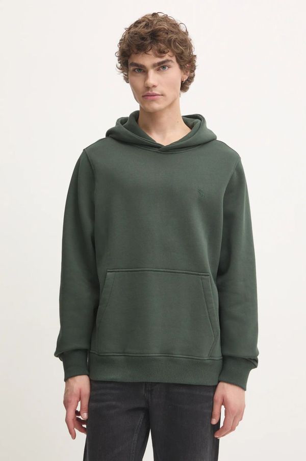 Abercrombie & Fitch Dukserica Abercrombie & Fitch za muškarce, boja: zelena, s kapuljačom, bez uzorka, KI122-4273