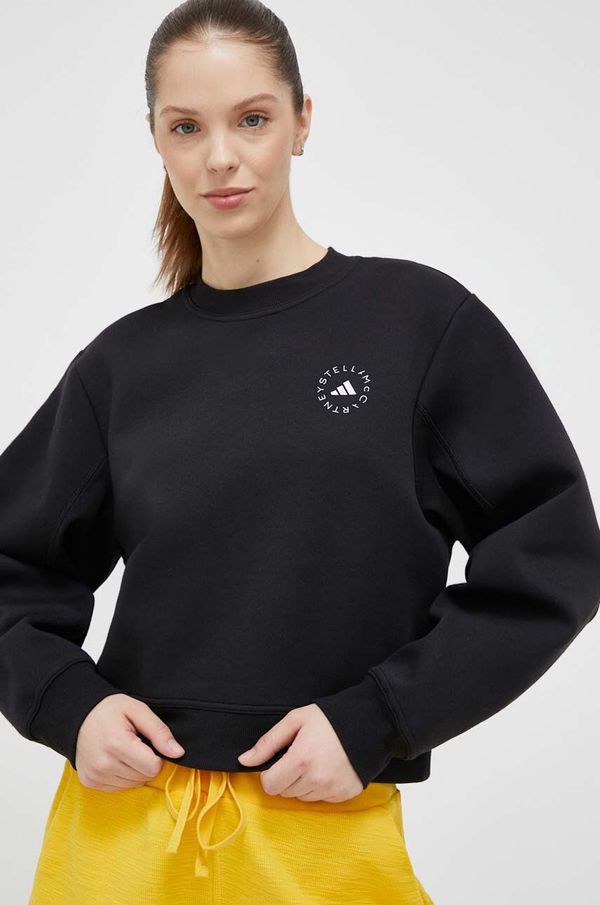 adidas by Stella McCartney Dukserica adidas by Stella McCartney za žene, boja: crna, glatka