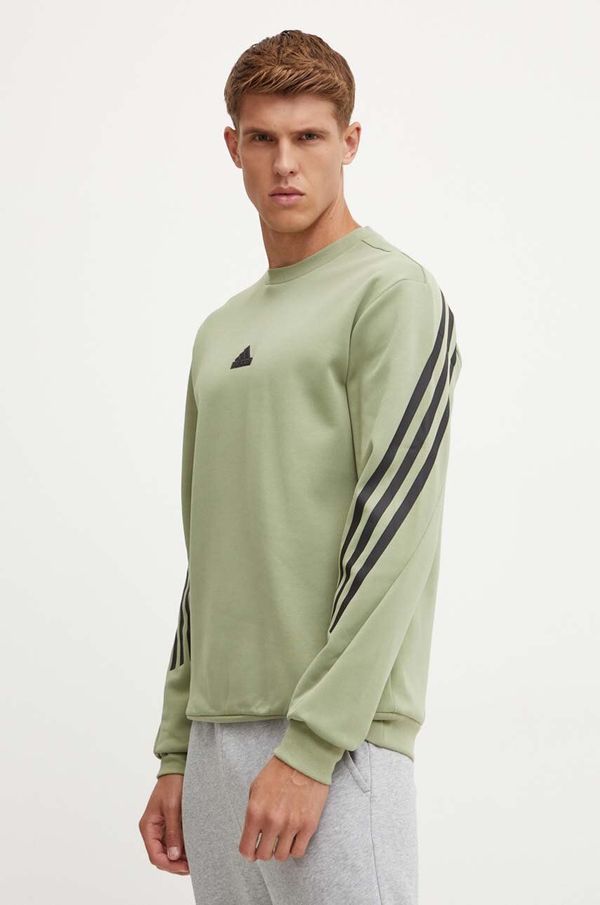 adidas Dukserica adidas Future Icons za muškarce, boja: zelena, s uzorkom, IW6086