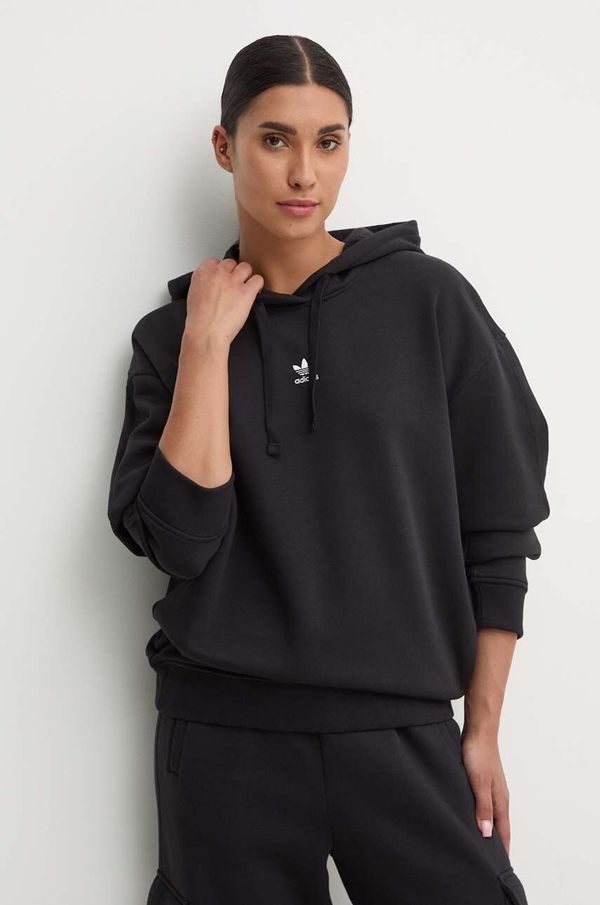 adidas Originals Dukserica adidas Originals 0 za žene, boja: crna, s kapuljačom, bez uzorka, IW5711