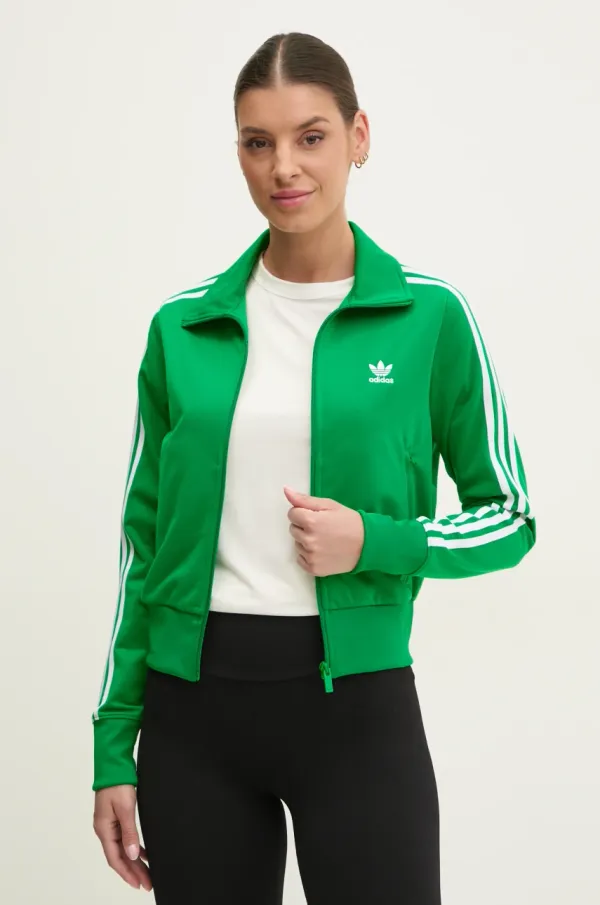 adidas Originals Dukserica adidas Originals Adicolor Classics Firebird za žene, boja: zelena, s aplikacijom, JC8261