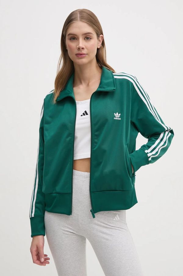 adidas Originals Dukserica adidas Originals Adicolor Classics Firebird za žene, boja: zelena, s aplikacijom, JC8262