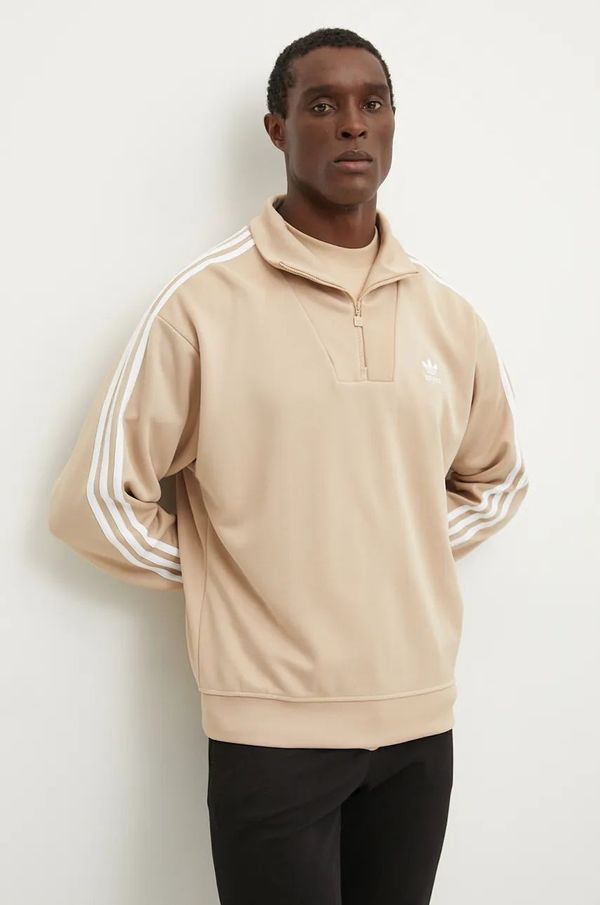 adidas Originals Dukserica adidas Originals Adicolor za muškarce, boja: bež, s aplikacijom, IX5215