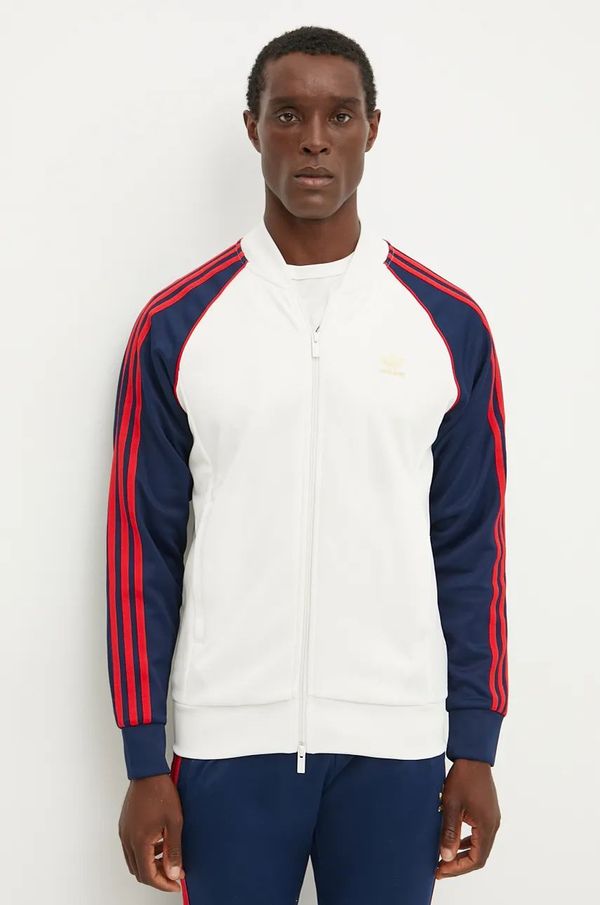 adidas Originals Dukserica adidas Originals Adicolor za muškarce, boja: bijela, s uzorkom, IY9859