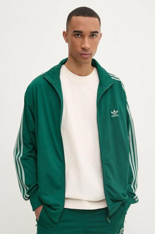adidas Originals Dukserica adidas Originals Firebird za muškarce, boja: zelena, s uzorkom, JP2543