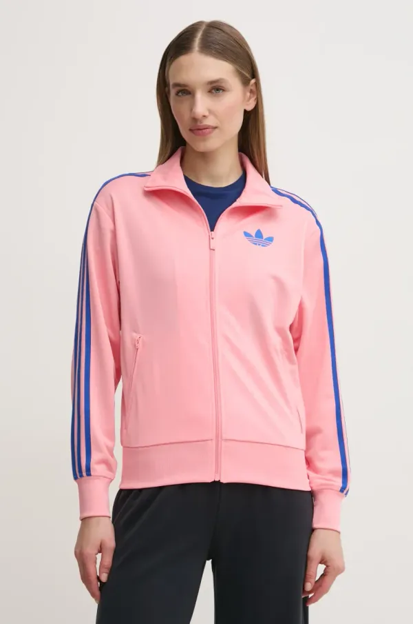 adidas Originals Dukserica adidas Originals Firebird za žene, boja: ružičasta, s uzorkom, JP2302