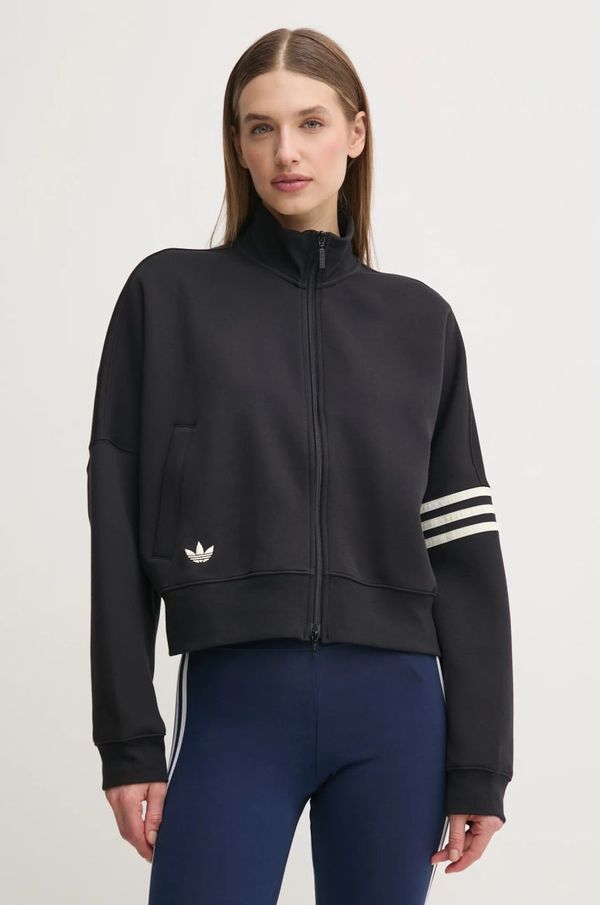 adidas Originals Dukserica adidas Originals Neuclassics za žene, boja: crna, s uzorkom, JI8495