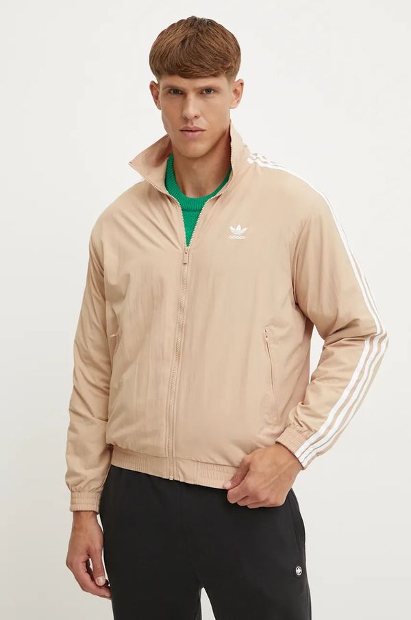 adidas Originals Dukserica adidas Originals za muškarce, boja: bež, s aplikacijom, IZ3061