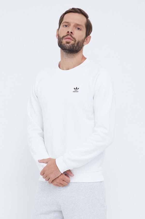 adidas Originals Dukserica adidas Originals za muškarce, boja: bijela, s aplikacijom