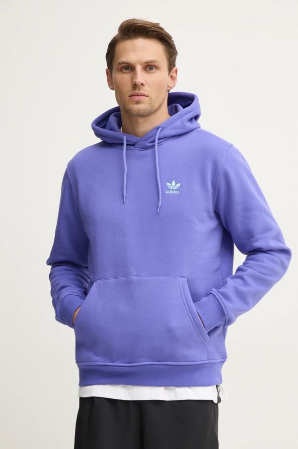 adidas Originals Dukserica adidas Originals za muškarce, boja: ljubičasta, s kapuljačom, bez uzorka, IY4926