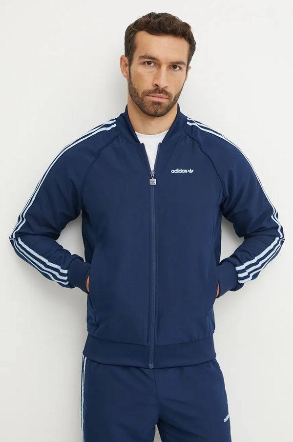 adidas Originals Dukserica adidas Originals za muškarce, boja: tamno plava, s aplikacijom, IX9626