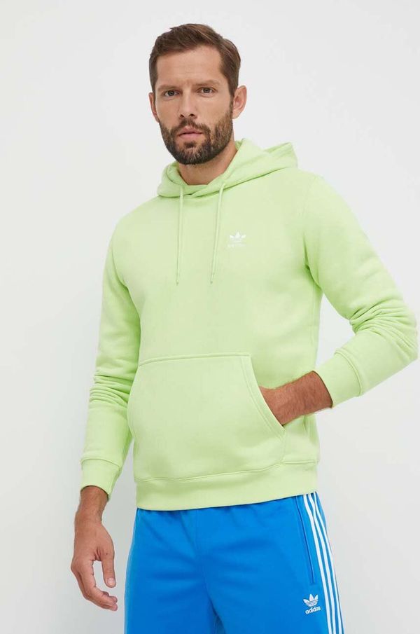 adidas Originals Dukserica adidas Originals za muškarce, boja: zelena, s kapuljačom, bez uzorka