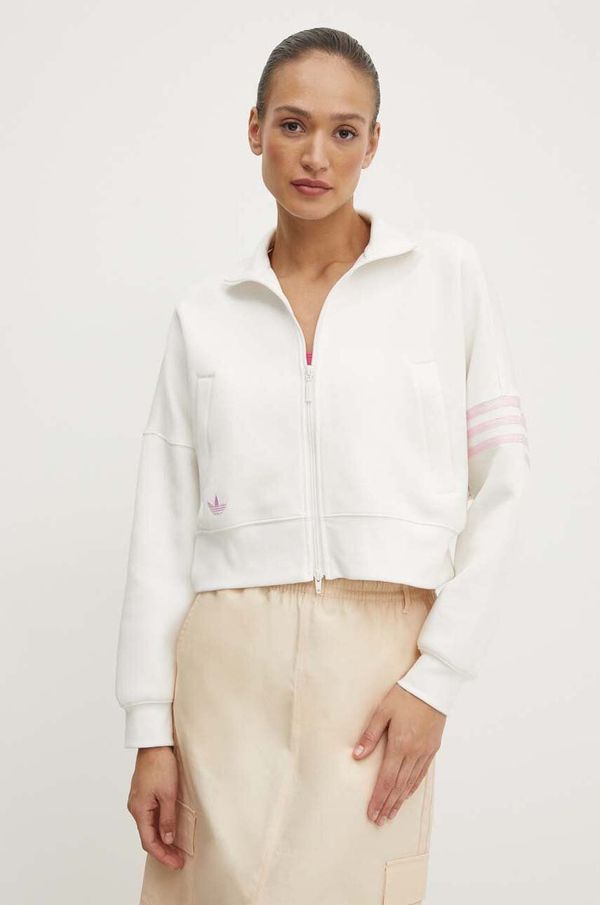 adidas Originals Dukserica adidas Originals za žene, boja: bež, s aplikacijom, IU2506