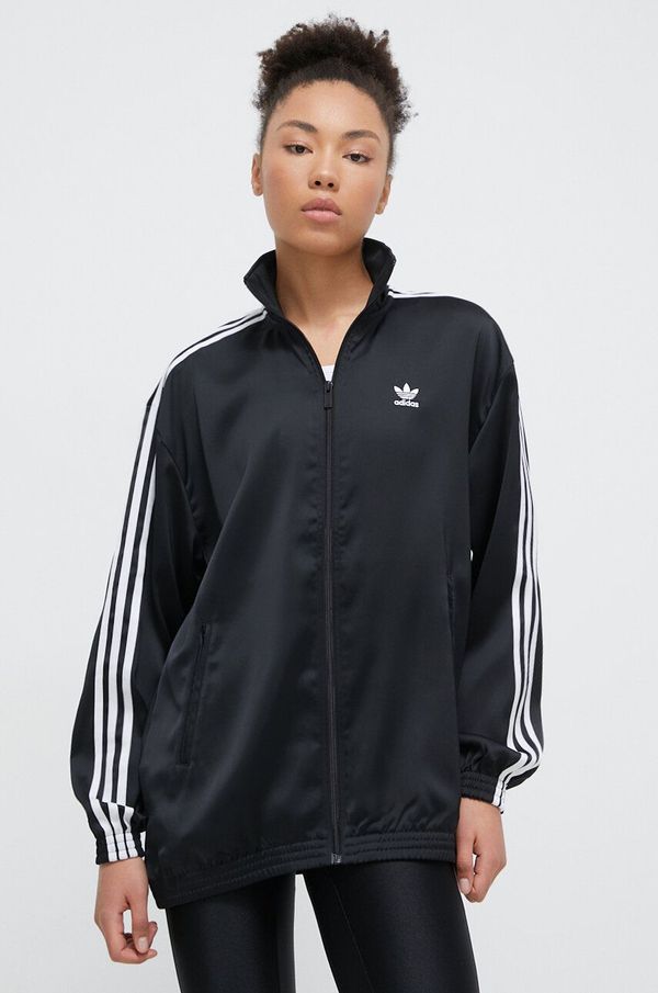adidas Originals Dukserica adidas Originals za žene, boja: crna, s aplikacijom