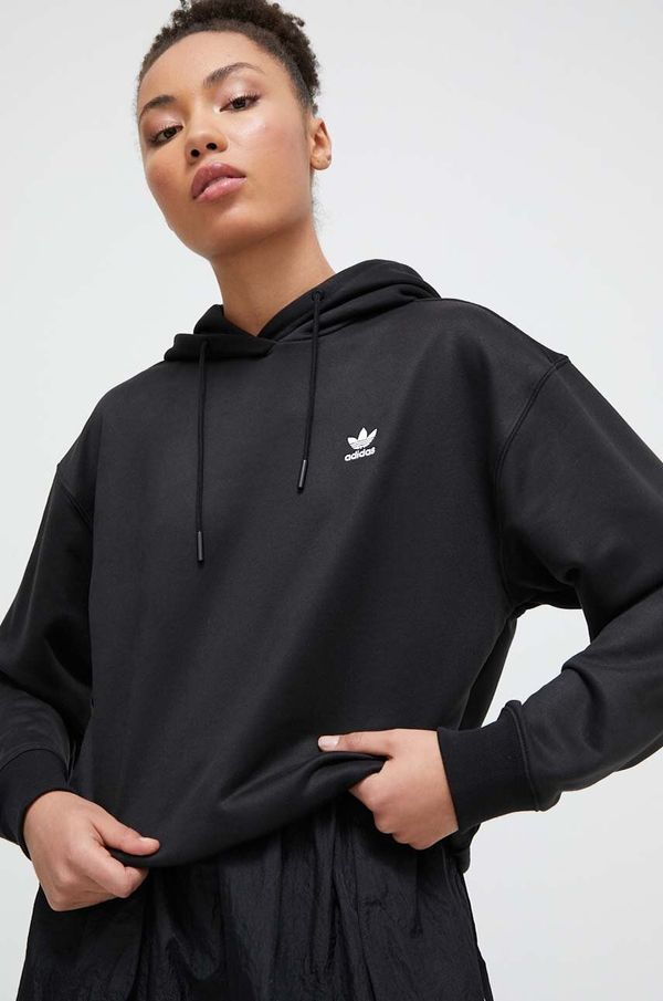 adidas Originals Dukserica adidas Originals za žene, boja: crna, s kapuljačom, bez uzorka