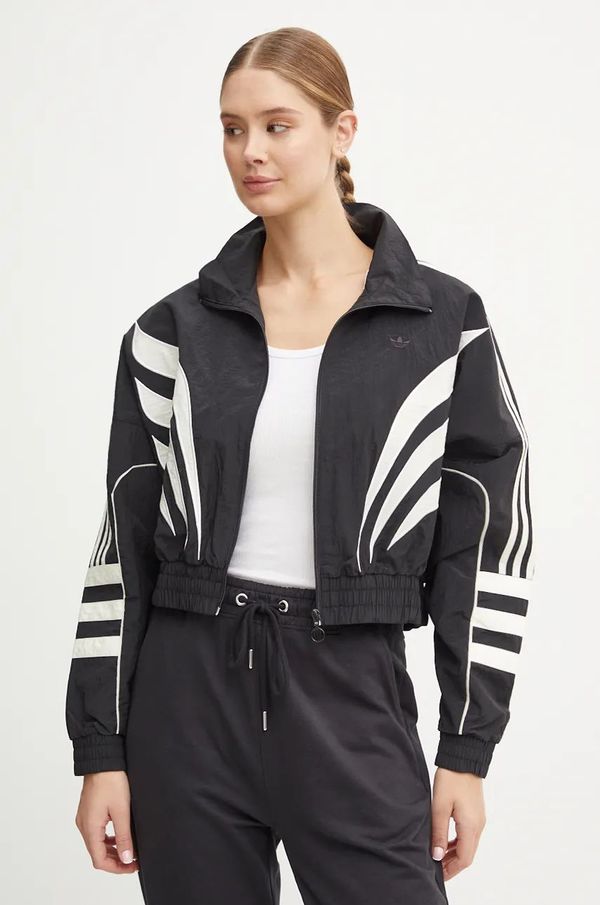 adidas Originals Dukserica adidas Originals za žene, boja: crna, s uzorkom, IW5511