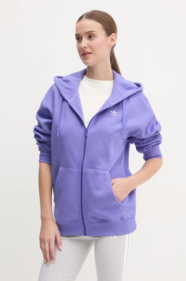 adidas Originals Dukserica adidas Originals za žene, boja: ljubičasta, s kapuljačom, bez uzorka, IY9624
