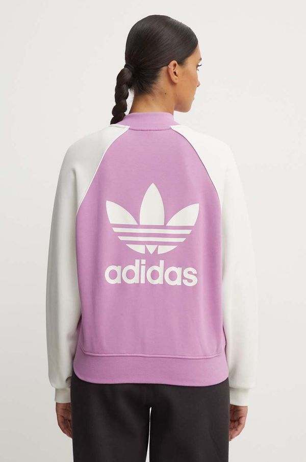 adidas Originals Dukserica adidas Originals za žene, boja: ljubičasta, s uzorkom, IZ2833