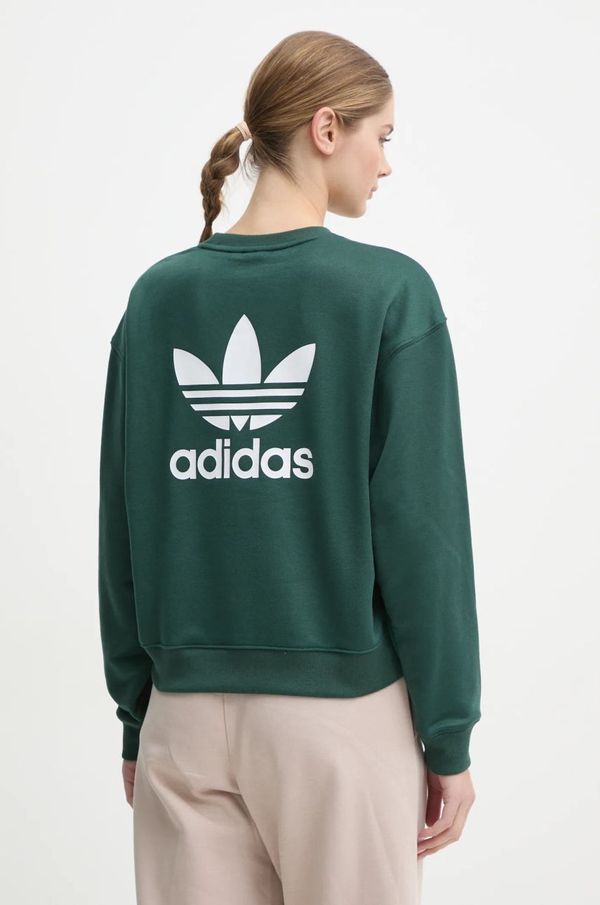 adidas Originals Dukserica adidas Originals za žene, boja: zelena, s tiskom, IY4715