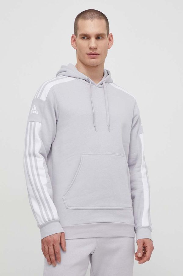 adidas Performance Dukserica adidas Performance GT6635 za muškarce, boja: siva, s kapuljačom, glatka