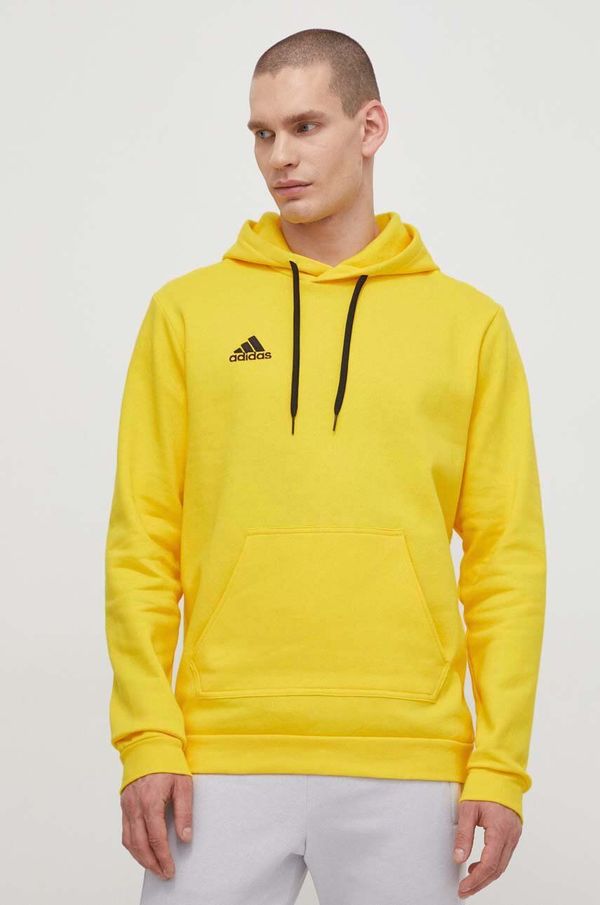 adidas Performance Dukserica adidas Performance HI2140 za muškarce, boja: žuta, s kapuljačom, aplikacijom