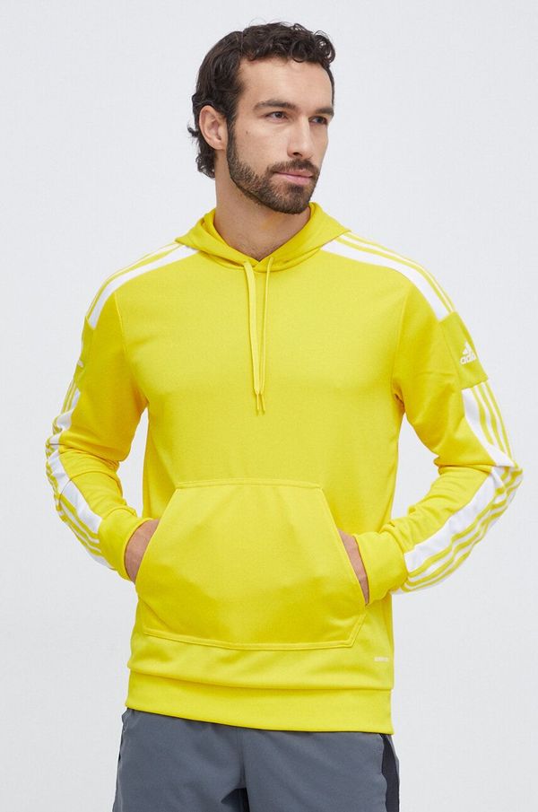 adidas Performance Dukserica adidas Performance Squadra 21 boja: žuta, s kapuljačom, aplikacijom
