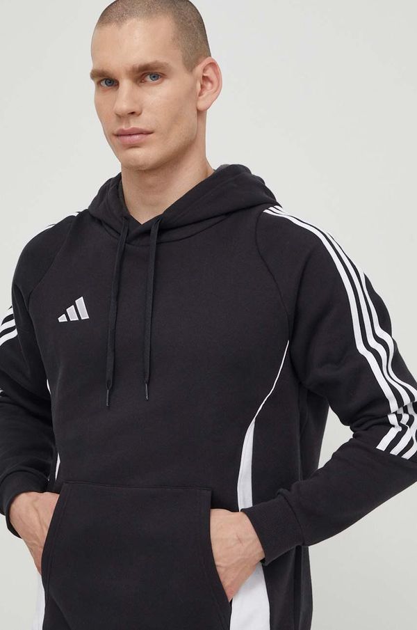 adidas Performance Dukserica adidas Performance Tiro 24 boja: crna, s kapuljačom, s aplikacijom, IJ7673