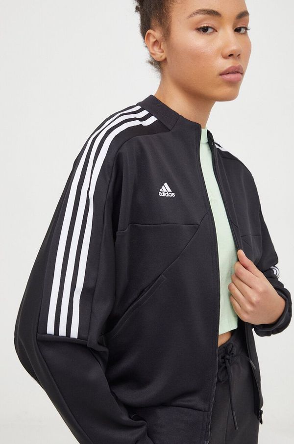 adidas Dukserica adidas TIRO za žene, boja: crna, s aplikacijom