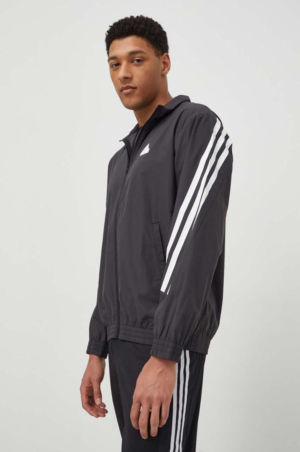 adidas Dukserica adidas za muškarce, boja: crna, bez uzorka