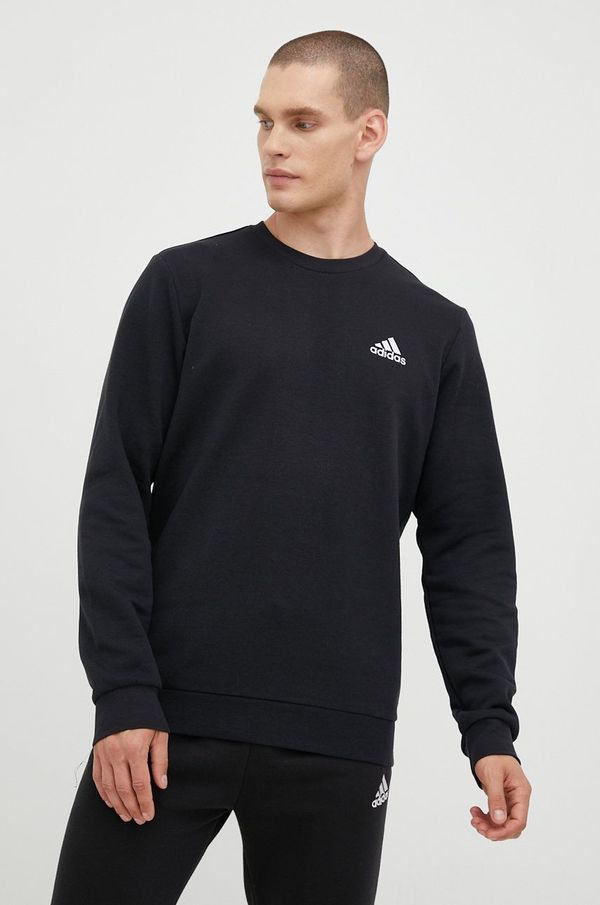 adidas Dukserica adidas za muškarce, boja: crna, glatka