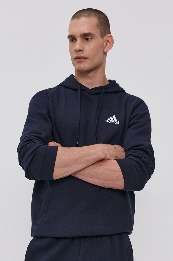 adidas Dukserica adidas za muškarce, boja: tamno plava, s kapuljačom