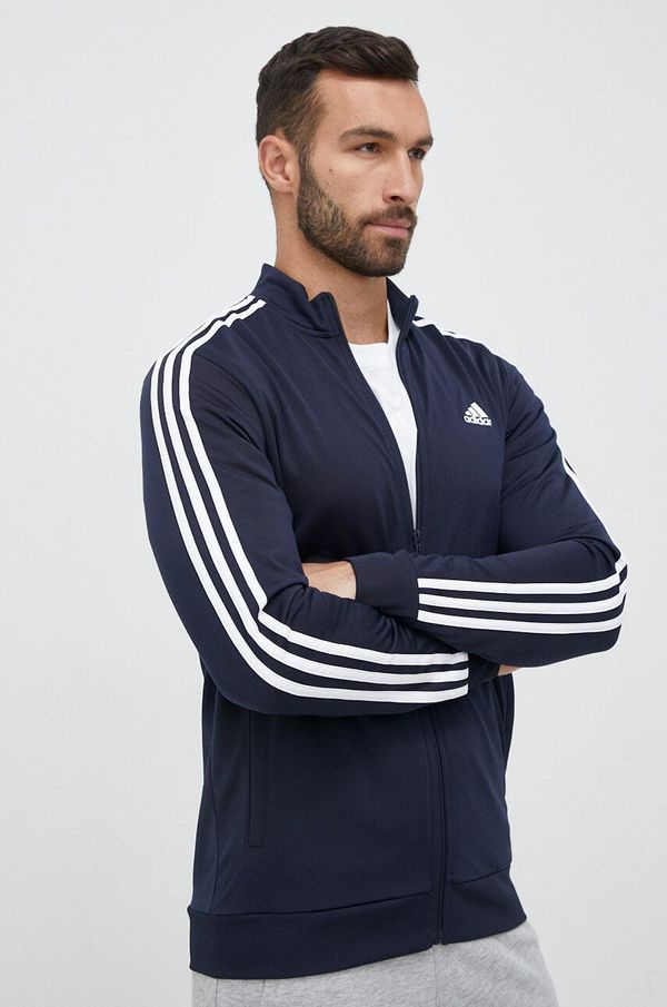 adidas Dukserica adidas za muškarce, boja: tamno plava, s uzorkom