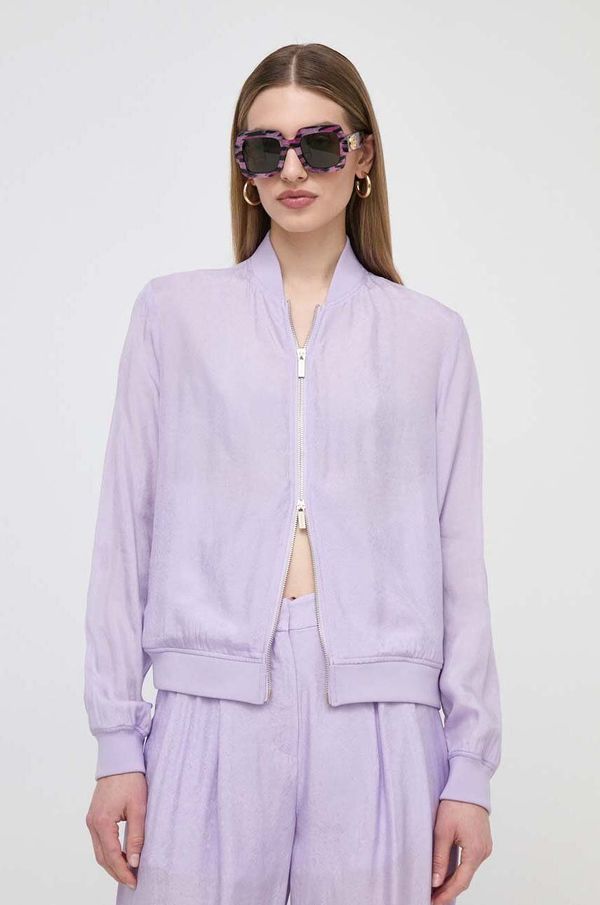 Armani Exchange Dukserica Armani Exchange za žene, boja: ljubičasta, bez uzorka