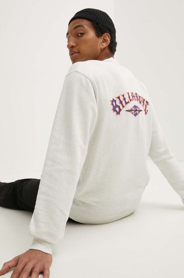 Billabong Dukserica Billabong SANDS CREW za muškarce, boja: bež, s tiskom, ABYSF00125