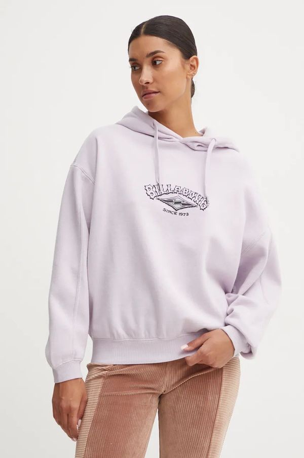 Billabong Dukserica Billabong Stay 73 Kendall za žene, boja: ljubičasta, s kapuljačom, s tiskom, UBJFT00261