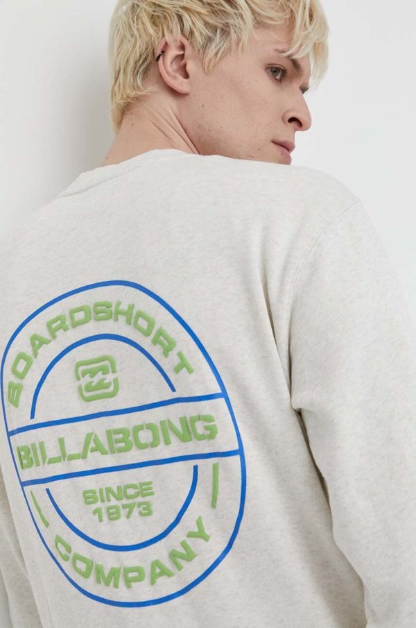 Billabong Dukserica Billabong za muškarce, boja: siva, s tiskom, ABYSF00120
