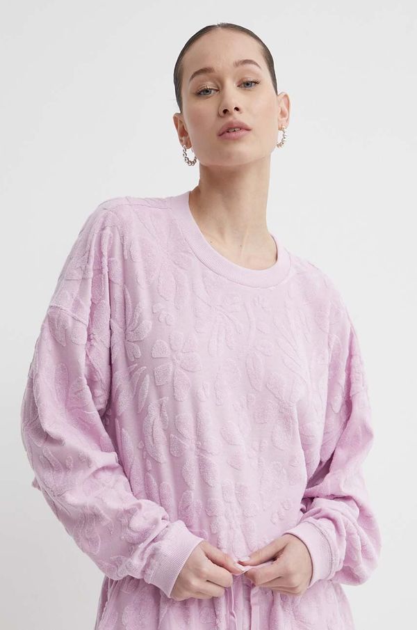 Billabong Dukserica Billabong za žene, boja: ružičasta, s uzorkom