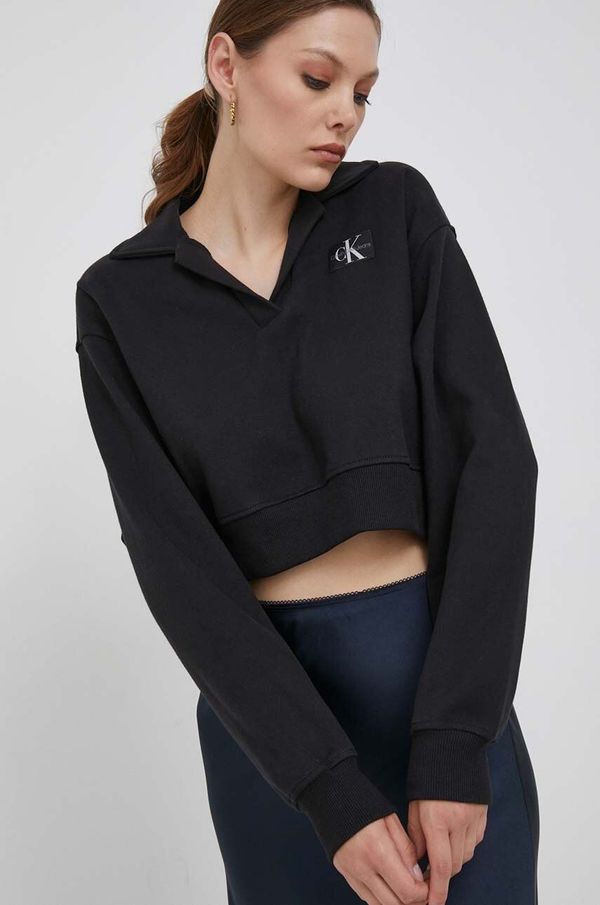 Calvin Klein Jeans Dukserica Calvin Klein Jeans za žene, boja: crna, bez uzorka
