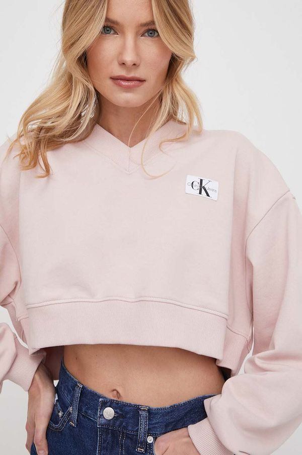 Calvin Klein Jeans Dukserica Calvin Klein Jeans za žene, boja: ružičasta, bez uzorka