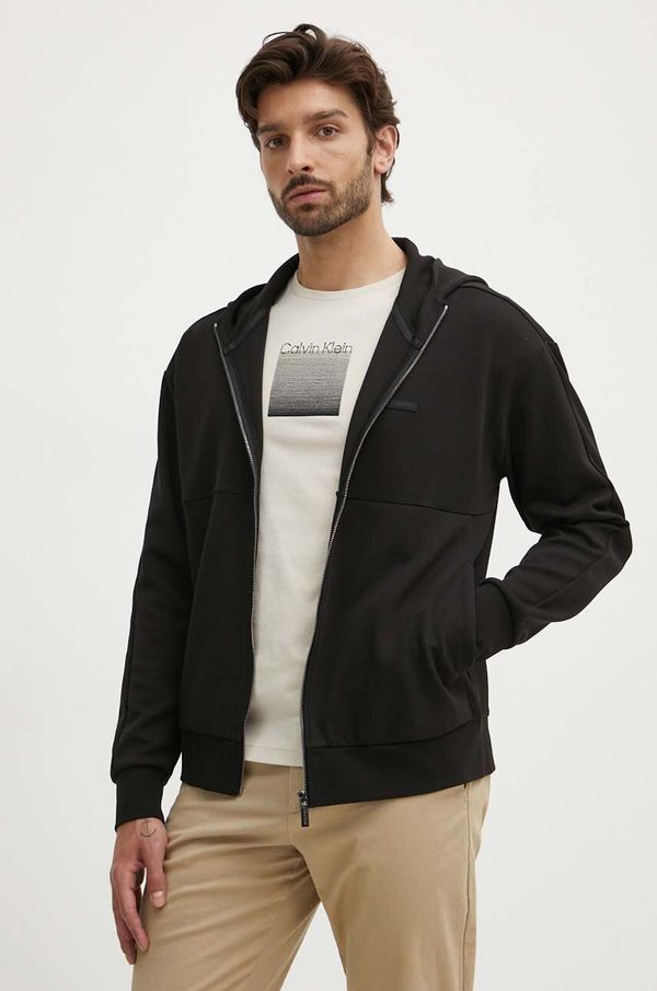 Calvin Klein Dukserica Calvin Klein za muškarce, boja: crna, s kapuljačom, bez uzorka, K10K113088