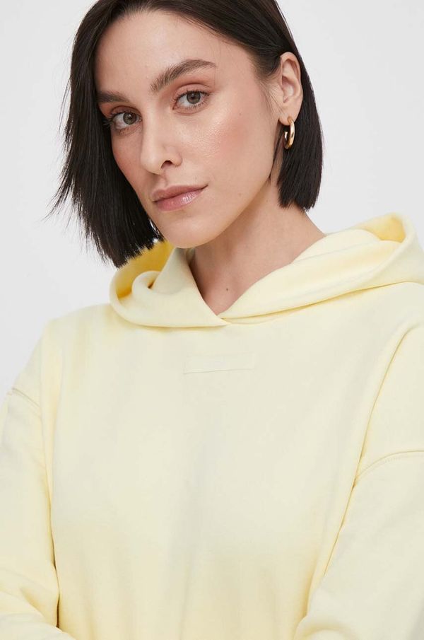 Calvin Klein Dukserica Calvin Klein za žene, boja: žuta, s kapuljačom, bez uzorka, K20K206631