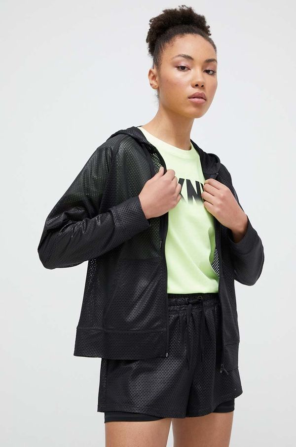 DKNY Dukserica Dkny za žene, boja: bordo, s kapuljačom, s uzorkom