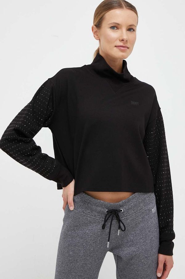 DKNY Dukserica Dkny za žene, boja: crna, s aplikacijom