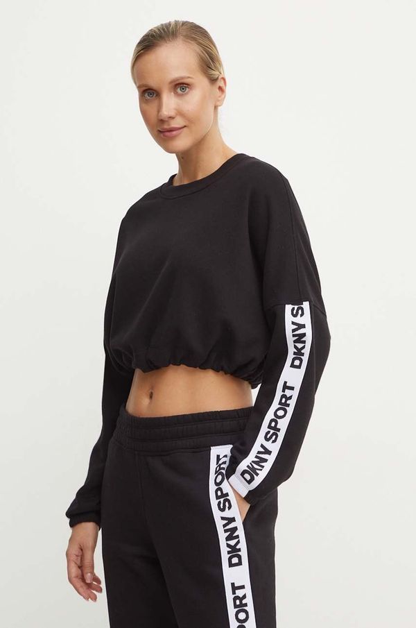 DKNY Dukserica Dkny za žene, boja: crna, s tiskom, DP4T9939