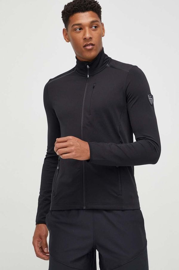 EA7 Emporio Armani Dukserica EA7 Emporio Armani za muškarce, boja: crna, s tiskom