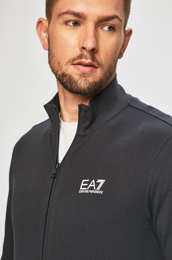 EA7 Emporio Armani Dukserica EA7 Emporio Armani za muškarce, boja: siva