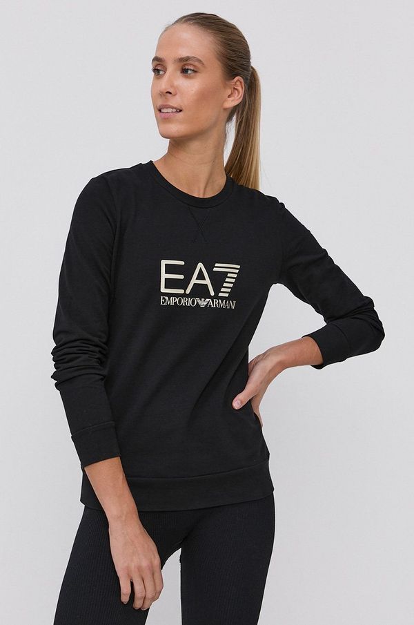 EA7 Emporio Armani Dukserica EA7 Emporio Armani za žene, boja: crna