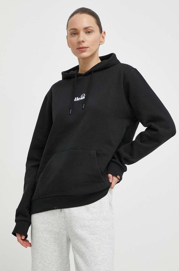Ellesse Dukserica Ellesse Jazana OH Hoody za žene, boja: crna, s kapuljačom, s tiskom, SGP16460